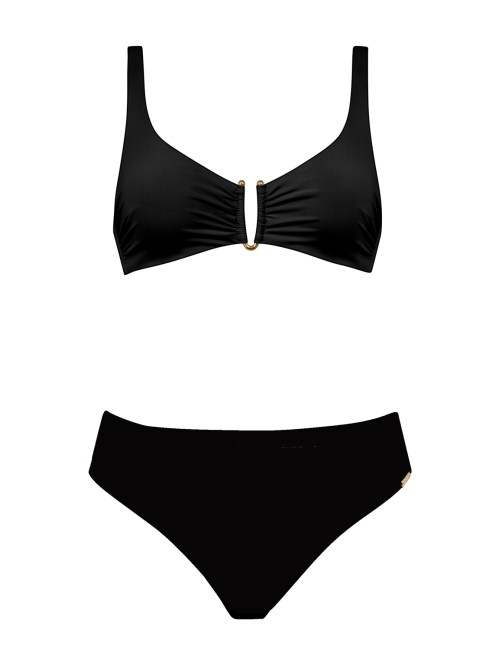 Maryan mehlhorn - bikini con top tinta unita e slip fisso alto 5300+828 412 006 - 14266