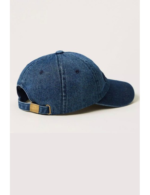 Twinset - cappello da baseball in denim con logo 251ll5baa 01104 - 14133