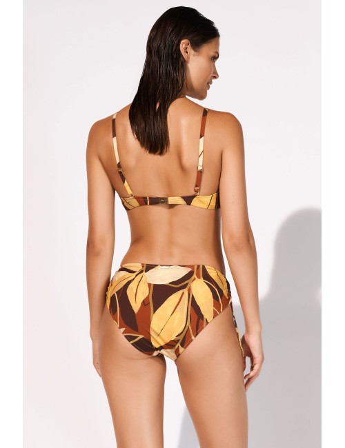 Maryan mehlhorn - bikini con top deep botanic copper e slip alto regolabile 5520+800 611 343 - 14258