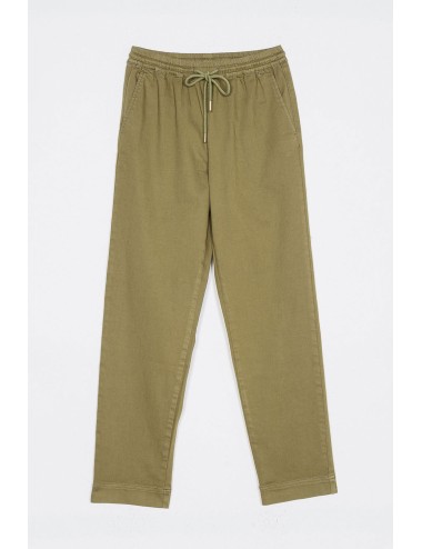 Twinset - pantalone new york in cotone 251ll22aa 03722 olive - 14275