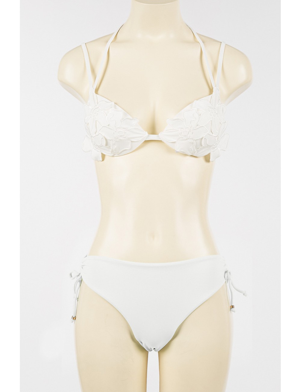 Twinset - bikini push-up e slip alto 251lmmv44 00632 bianco sugar - 14299