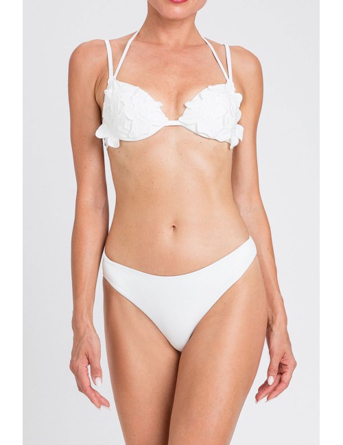 Twinset - bikini push-up e slip alto 251lmmv44 00632 bianco sugar - 14299