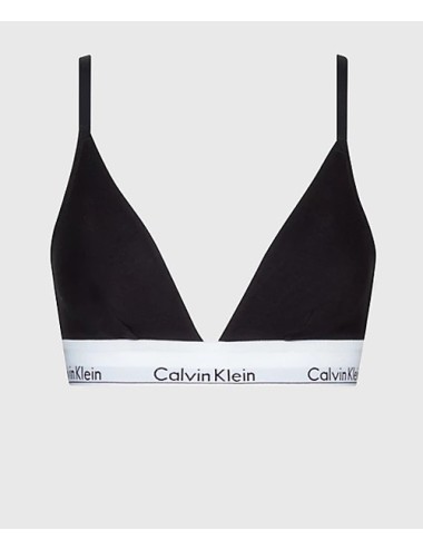 Ck - reggiseno a triangolo - modern cotton 000qf1061e 001 nero - 12504