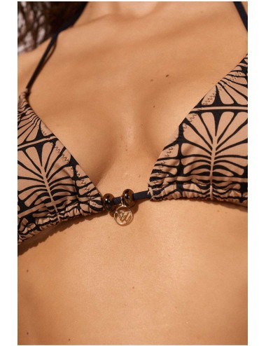 Watercult - bikini top triangolo caramel black 7065+310 062 836 - 14393