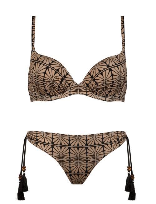 Watercult - bikini con coppe caramel/black 7370+697 062 836