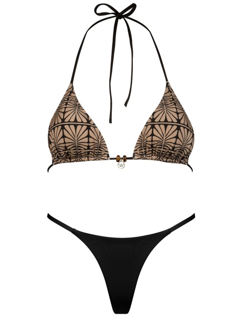 Watercult - bikini top triangolo caramel black 7065+310 062 836