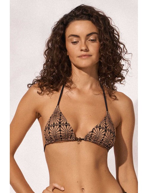 Watercult - bikini top triangolo caramel black 7065+310 062 836