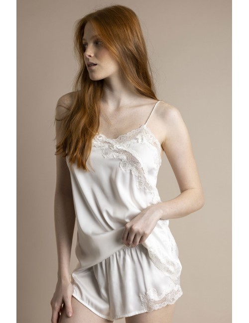Admas - baby doll in pizzo 63099 bianco