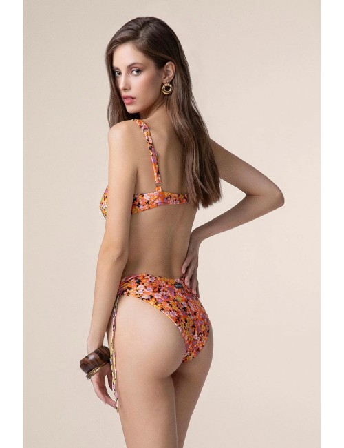Mefui - bikini reggiseno con ferretto e slip americano coprente fantasia mf25-0241x11
